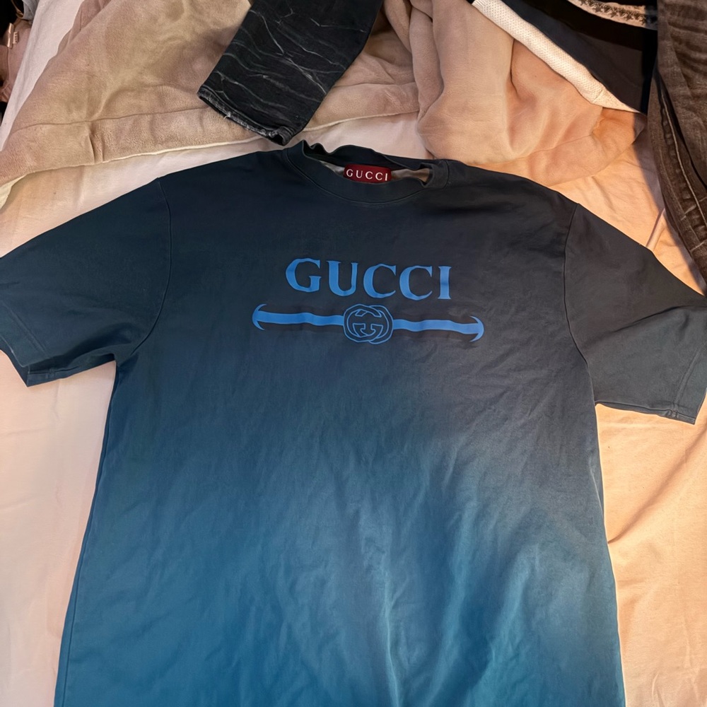 Gucci Navy Blue Logo T-Shirt
